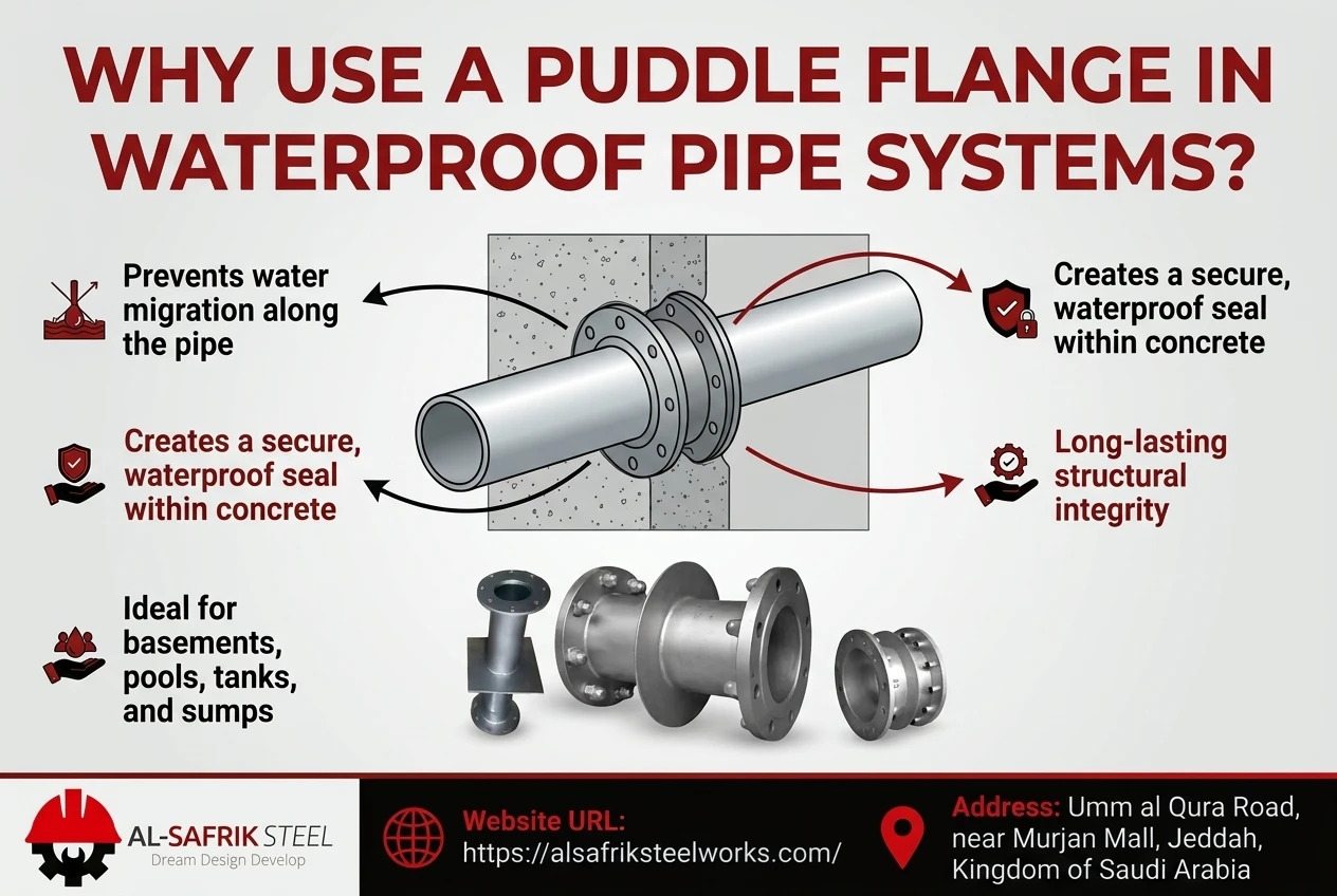 Puddle flange
